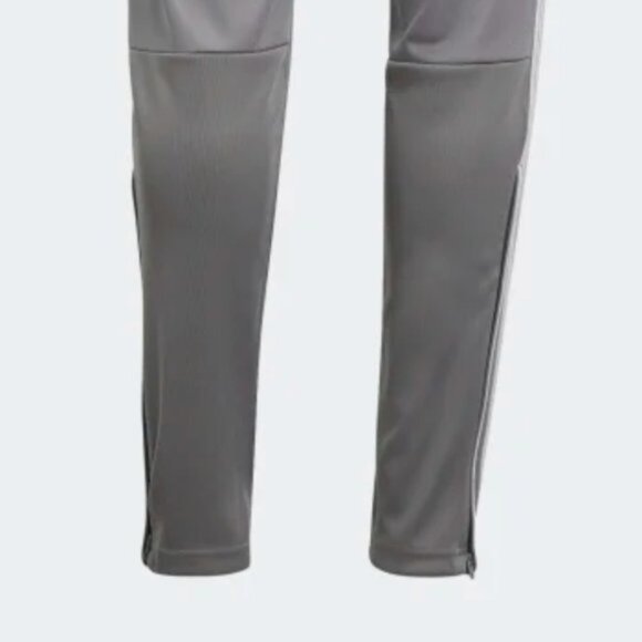 New Adidas Tapered Fit Grey Training Pants with White Stripes – Women's Size US - Picture 8 of 8